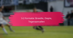 3-2 Formatie: Breedte, Diepte, Tegenaanvallen