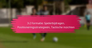 3-2 Formatie: Spelerbijdragen, Positioneringsstrategieën, Tactische inzichten